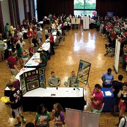 job fair in the ballroom