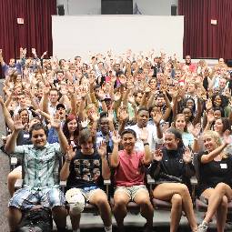 students in the theatre