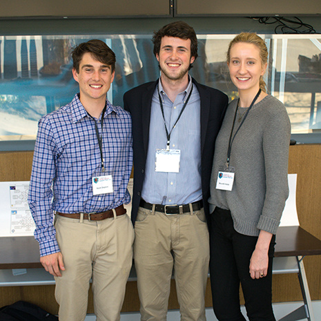 The three team members at the ITT first workshop.