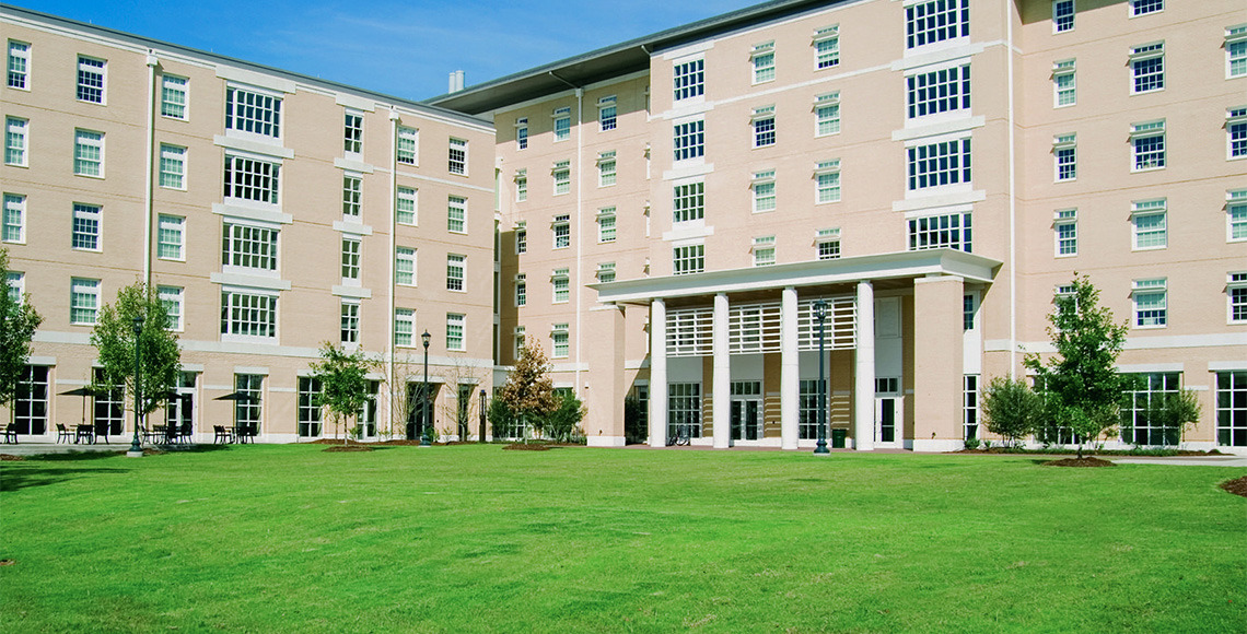 Outside the Honors Residence Hall