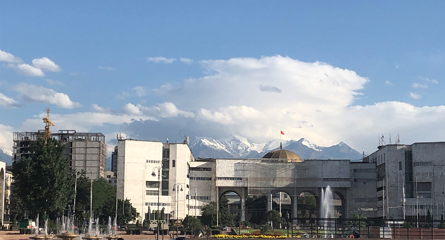 Cityscape of Kyrgyzstan