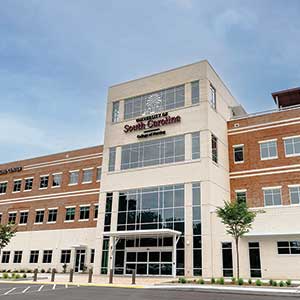 Exterior of the College of Nursing's satellite clinical education building on the Lexington Medical Center campus